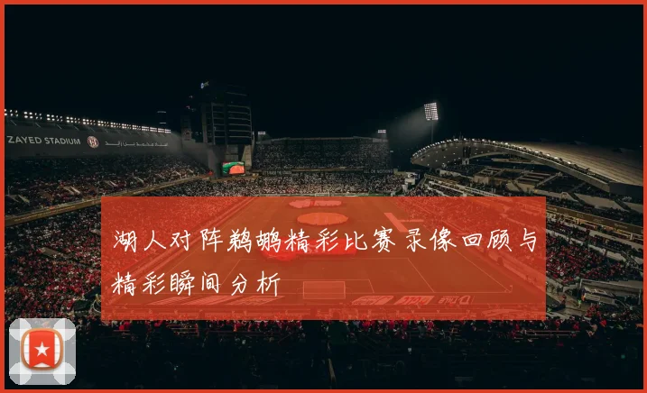 湖人对阵鹈鹕精彩比赛录像回顾与精彩瞬间分析